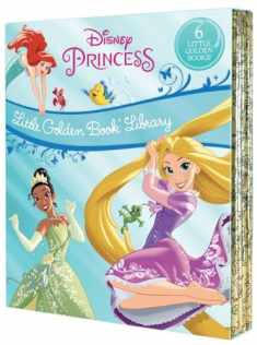 Disney Princess Little Golden Book Library -- 6 Little Golden Books: Tangled; Brave; The Princess and the Frog; The Little Mermaid; Beauty and the Beast; Cinderella
