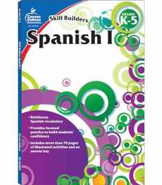 Carson Dellosa Skill Builders Grades K–5 Spanish Workbook for Kids, Spanish Vocabulary Builder for Kids Ages 5-11, Kindergarten―5th Grade Workbook, Learn Spanish Numbers, Alphabet, Vocabulary & More