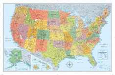 Rand McNally Signature Edition U.S. Wall Map – Laminated Rolled