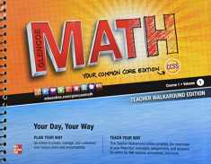Glencoe Math Common Core, Course 1, Vol. 1, Teacher's Walkaround Edition