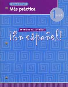 ¡En español!: Más práctica (cuaderno) Level 1 (Spanish Edition)