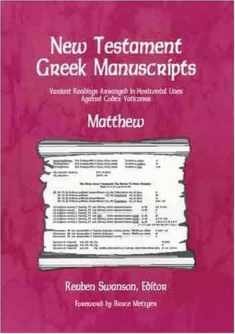New Testament Greek Manuscripts: Matthew
