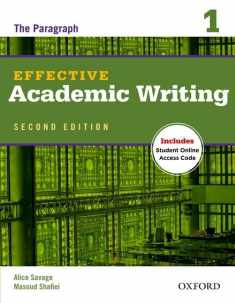 Effective Academic Writing 2e Student Book 1