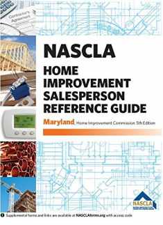 Maryland NASCLA Home Improvement Salesperson Reference Guide, 5th edition