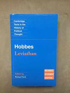 Hobbes: Leviathan: Revised student edition (Cambridge Texts in the History of Political Thought)