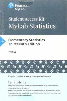 Mylab Statistics with Pearson Etext -- Standalone Access Card -- For Elementary Statistics