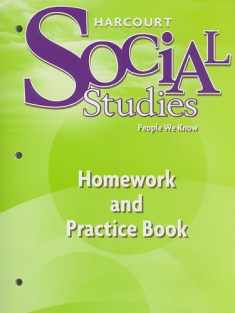 Harcourt Social Studies: Homework and Practice Book Student Edition Grade 2