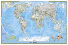 National Geographic World Wall Map - Classic (Poster Size: 36 x 24 in) (National Geographic Reference Map)