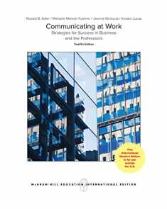 Communicating At Work : Prins & Pract 12Th Edition [Paperback] Adler