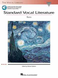 Standard Vocal Literature - An Introduction to Repertoire for Bass Book/Online Audio