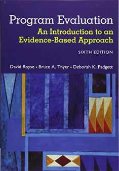 Program Evaluation: An Introduction to an Evidence-Based Approach