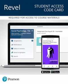 Social Psychology -- Revel Access Code (What's New in Psychology)