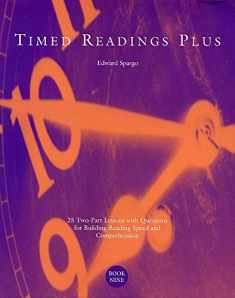 Timed Readings Plus: 25 Two-Part Lessons with Questions for Building Reading Speed and Comprehension, Book Five