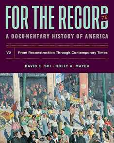 For The Record: A Documentary History