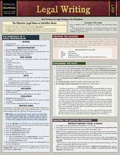 Legal Writing: Quickstudy Laminated Reference Guide