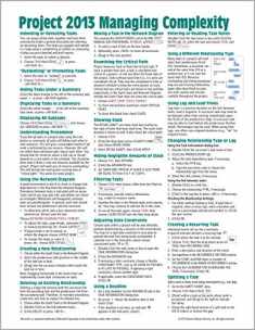 Microsoft Project 2013 Quick Reference Guide: Managing Complexity (Cheat Sheet of Instructions, Tips & Shortcuts - Laminated Card)