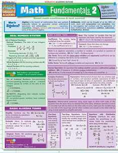 Math Fundamentals 2 (Quick Study Academic)