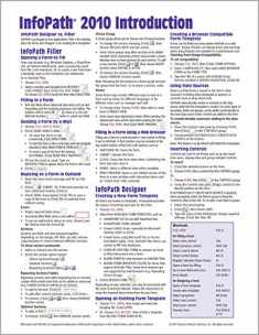 Microsoft InfoPath 2010 Introduction Quick Reference Guide (Cheat Sheet of Instructions, Tips & Shortcuts - Laminated Card)