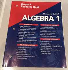 McDougal Littell Algebra 1: Resource Book: Chapter 5