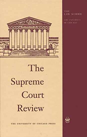 Sell Buy or Rent The Supreme Court Review 2018 9780226646220
