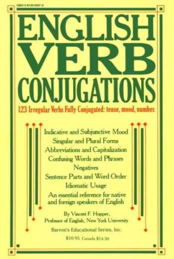 Sell, Buy or Rent English Verb Conjugations: 123 Irregular Verbs Ful ...