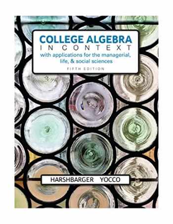 college algebra concepts and contexts
