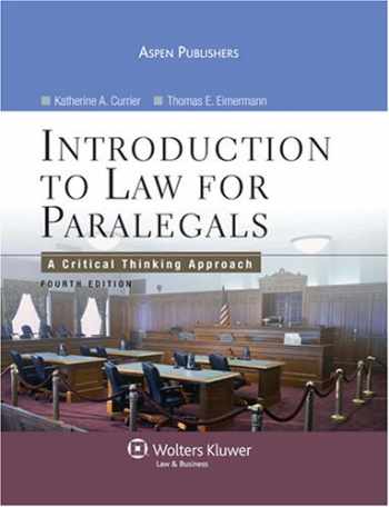 introduction to law for paralegals a critical thinking approach pdf