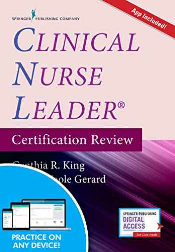 Sell Buy or Rent Clinical Nurse Leader Certification Review with Ap